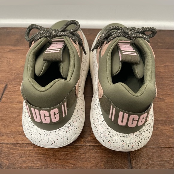 Ugg Olive Green and Pink La Cloud Lace Confetti Women Fashion Sneakers Size 9.5 - Picture 6 of 11